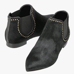 Longchamp Mademoiselle Pony Hair Booties